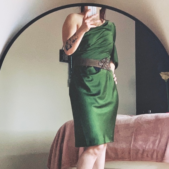 🔥$50 SALE🔥 BCBGMAXAZRIA One-shoulder Dress - Picture 3 of 9